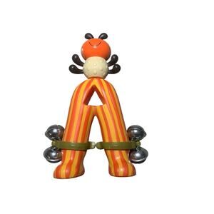 Vintage Parents Battat A For Ant Bright Rattle Bells Colorful Toy Read